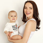 Happy Birthday Mummy & Daddy Baby Bodysuit | Baby Birthday Photo Prop | Mum & Dad Gift from Baby