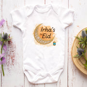 Personalised First Eid Baby Bodysuit & T-Shirt | Custom Name Eid Baby Clothes Gift