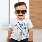 Personalised Doctor Baby Bodysuit & T-Shirt | Medical Baby Grow | Little Dr Gift | Pink & Blue | 0-3Y