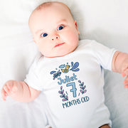 Bodies personnalisés adorables pour bébés, étapes mensuelles, body bébé personnalisé, joli débardeur bébé, ensemble de bodies personnalisés avec prénom pour les étapes clés