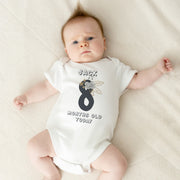Personalised Black Floral Monthly Milestone Bodysuit | Custom Name Baby Grows Set 1-12 Months