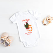 Personalised Llama Monthly Milestone Bodysuit | Custom Name Baby Grows Set 1-12 Months
