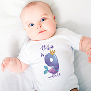 Personalised Mermaid Monthly Milestone Bodysuit | Custom Name Baby Grows Set 1-12 Months