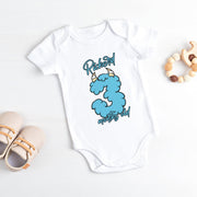 Personalised Monster Number Monthly Milestone Bodysuit | Custom Name Baby Grows Set 1-12 Months