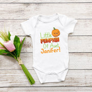 Personalised Best Aunt Baby Bodysuit | Peanut Bee Pumpkin Styles | Auntie Baby Grow Gift