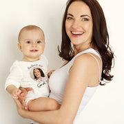 My Favourite Auntie Photo Baby Bodysuit | Personalised Aunt & Baby Picture Gift | 2 Styles