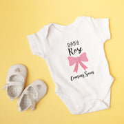 Gender Reveal Baby Bodysuit | Name Reveal Baby Grow | Baby Boy & Girl Announcement Outfit | 0-24M