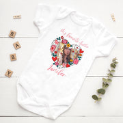 My Favourite Auntie Photo Baby Bodysuit | Personalised Aunt & Baby Picture Gift | 2 Styles