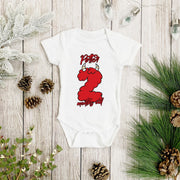 Personalised Monster Number Monthly Milestone Bodysuit | Custom Name Baby Grows Set 1-12 Months