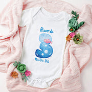 Body de bébé inspiré par le poisson, body de bébé personnalisé sous-marin avec prénom, body de bébé milestone mensuel personnalisé style poisson