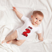 Personalised Monster Number Monthly Milestone Bodysuit | Custom Name Baby Grows Set 1-12 Months