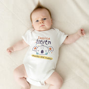Personalised Name Monthly Milestone Bodysuit | Custom Baby Grows Set 1-12 Months | Birthday Gift