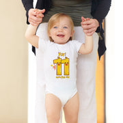Personalised Duck Monthly Milestone Bodysuit | Custom Name Baby Grows Set 1-12 Months