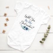 Will You Be My Godmother? Baby Bodysuit | Godmother Proposal Vest | 3 Styles | Newborn Gift