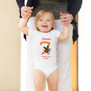 Personalised Llama Monthly Milestone Bodysuit | Custom Name Baby Grows Set 1-12 Months