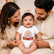 Personalised My First Diwali Baby Bodysuit | Custom Name Diwali Festival Baby Vest | 2 Designs | Newborn-24M