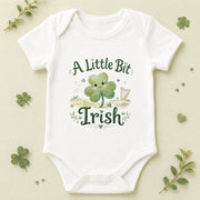A Lil Bit Irish Baby Bodysuit & T-Shirt | Shamrock Baby Vest, Irish Heritage Newborn Gift & St Patrick’s Day Outfit