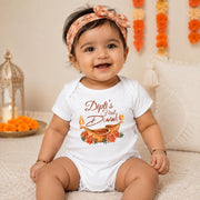 Personalised My First Diwali Baby Bodysuit | Custom Name Diwali Festival Baby Vest | 2 Designs | Newborn-24M