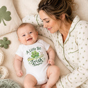 A Lil Bit Irish Baby Bodysuit & T-Shirt | Shamrock Baby Vest, Irish Heritage Newborn Gift & St Patrick’s Day Outfit